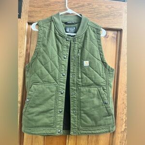 Women’s Carhartt Olive Quilted Vest